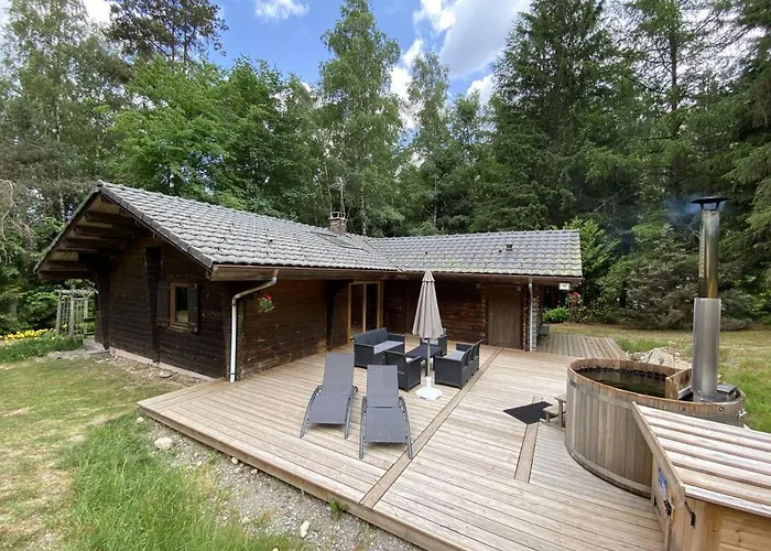 Le Fishing Lodge Chalet En Bois Avec Bain Nordique